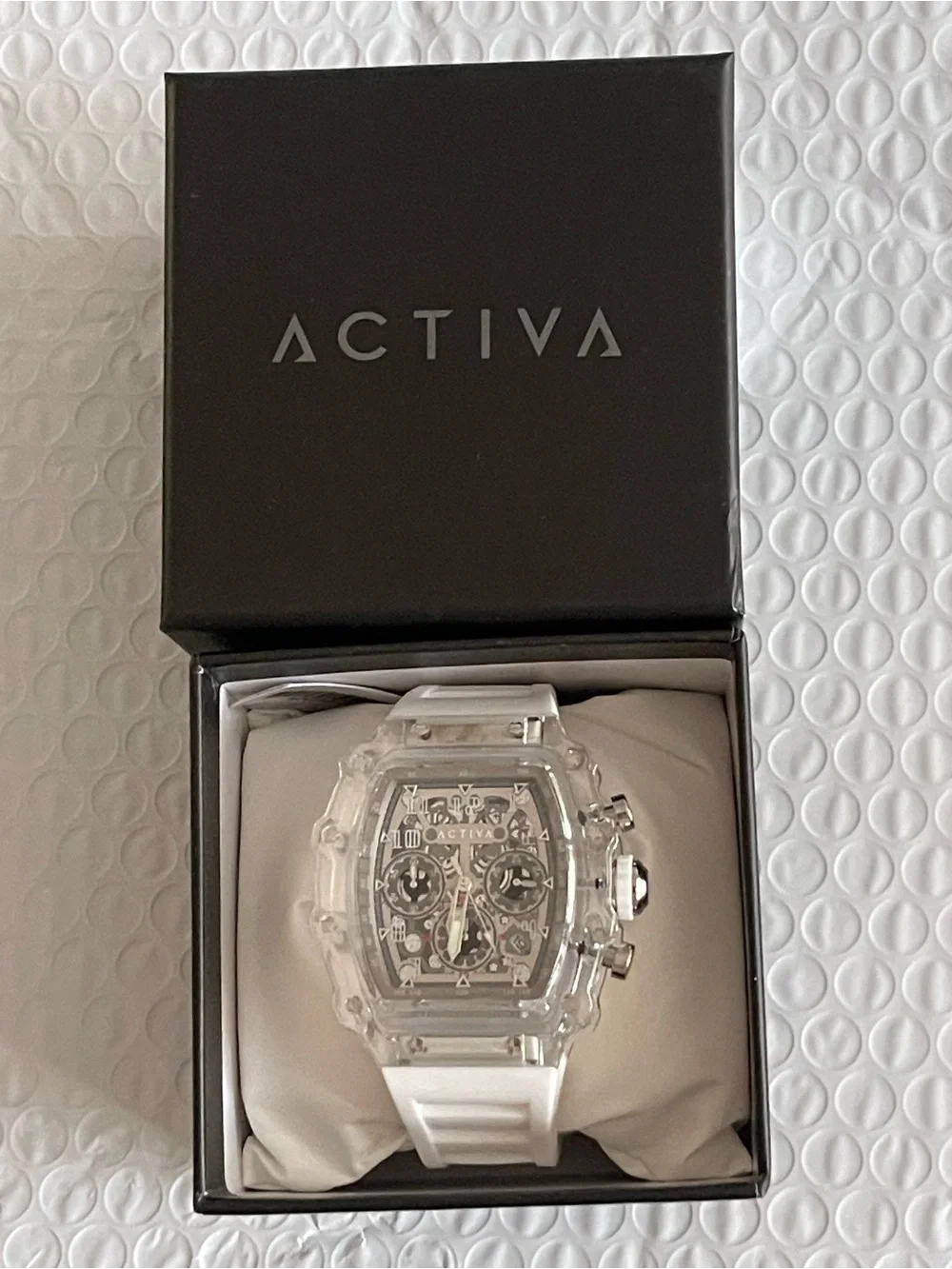 Activa Fury X Invicta Men's Watch w/ Skeleton Dial - 44.3mm, White (ACW2305-004)